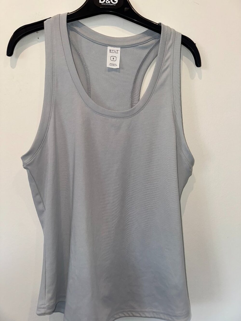 BYLT Premium Basics Light Grey Athletic Tank Top